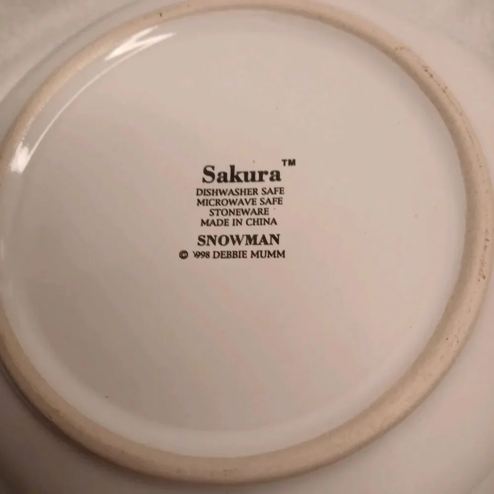 4 Coupe Soup Bowls Debbie Mumm Sakura 7
